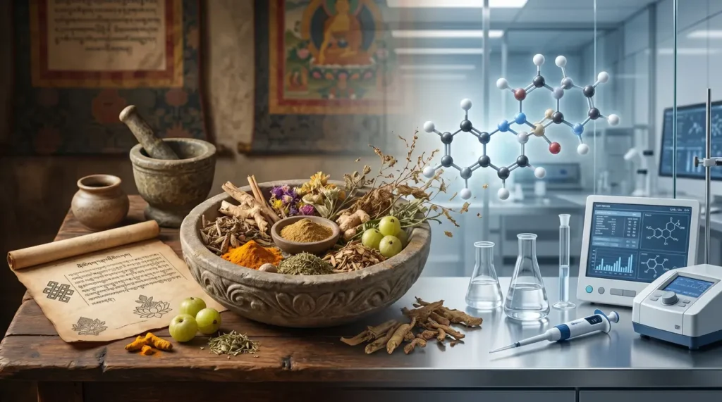 Tibeti természetes összetevők és modern tudomány